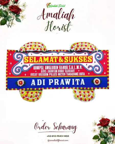 Papan Bunga Ucapan Selamat Kalisabuk